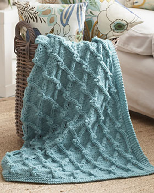 Bobble Lattice Blanket
