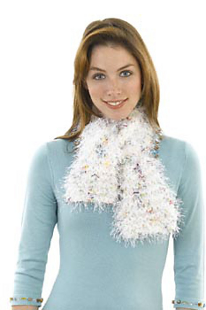 Bright Clouds Scarf (crochet)