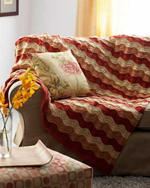 Stepping Waves Afghan