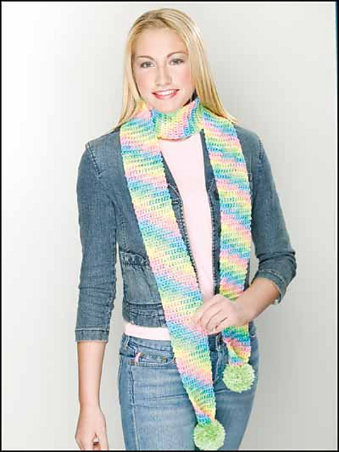 Soft Rainbow Scarf