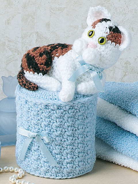 Calico Cat Tissue Roll Cover