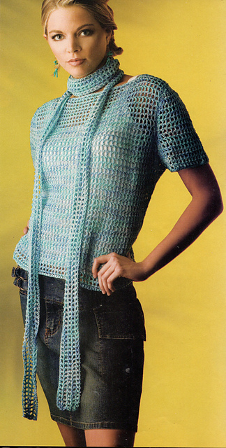 Over the Top Set: Top & Scarf