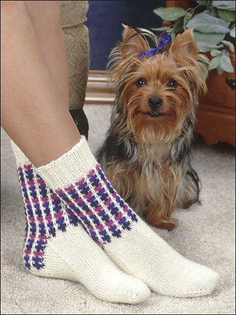 3 & 1 Slip-Stitch Socks EK00058
