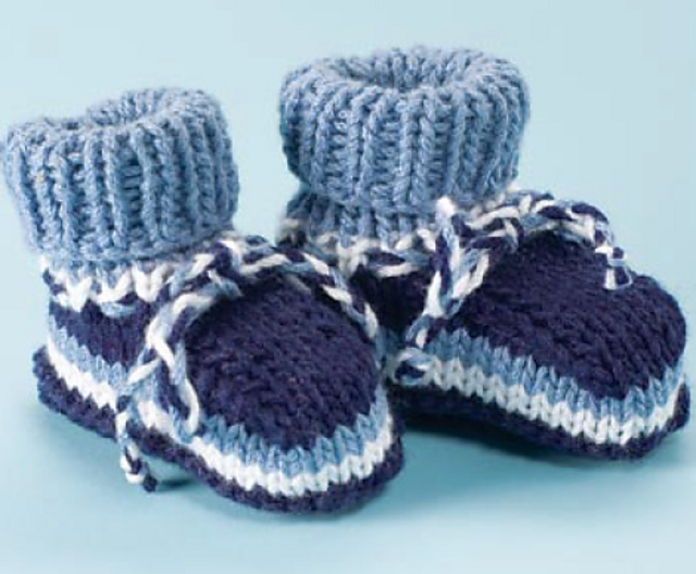 Nautical Striped Booties