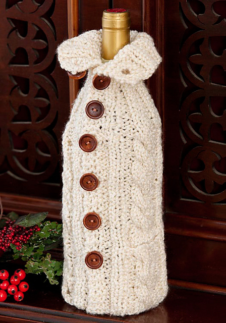 Buttoned Bottle Cozy