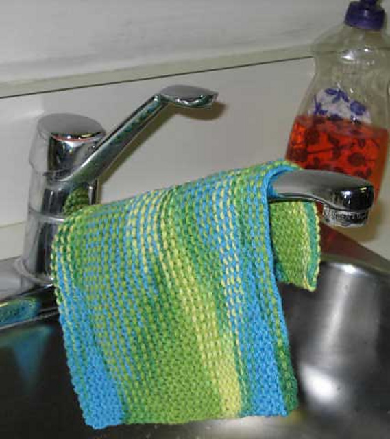 Easy Garter Stitch Dishcloth