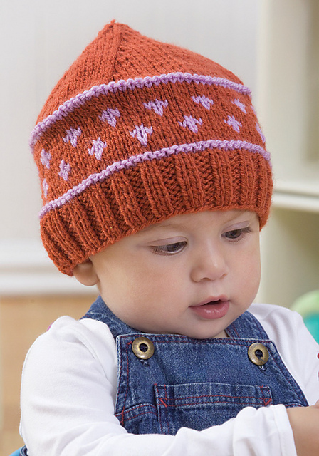 Knit Baby Fair Isle Hat #WR1702