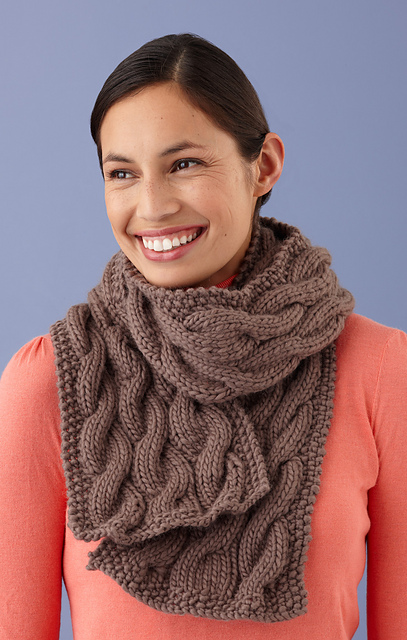 Mixed Cable Scarf