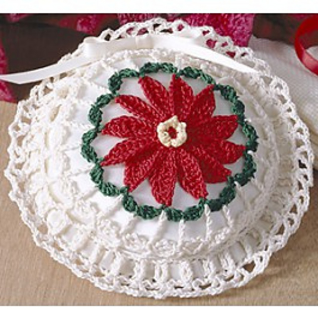 December Poinsettia Birthday Sachet