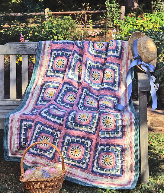 Eye-catching Easter Afghan / Easter Basket