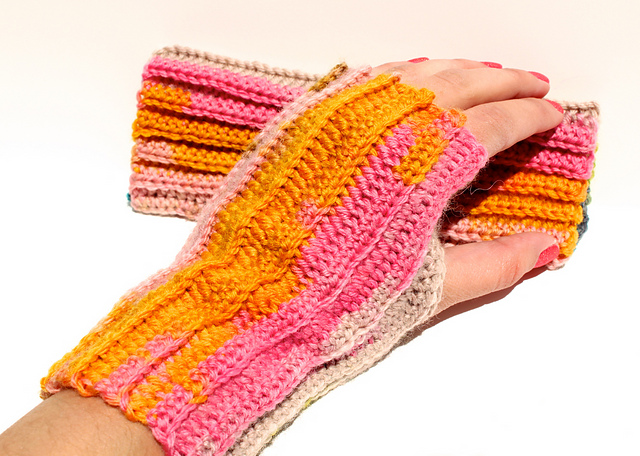 Rib-it Fingerless Gloves