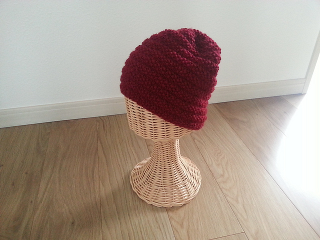 seed stitch watch cap 鹿の子編みのワッチキャップ