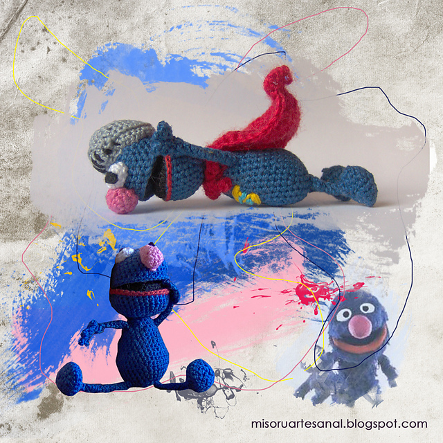 Coco de Barrio Sésamo Amigurumi
