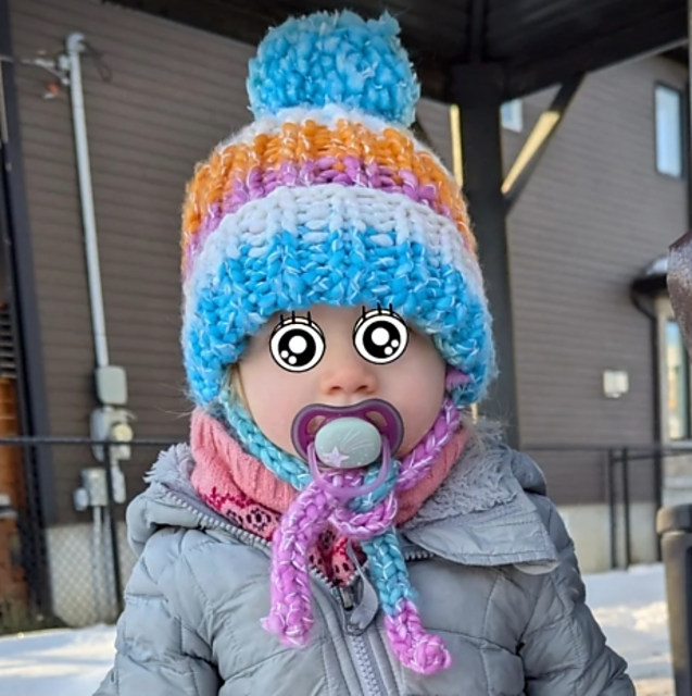 Popsicle winter hat
