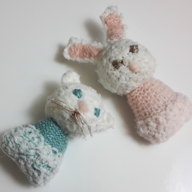 Doudous Lionceau et Lapin