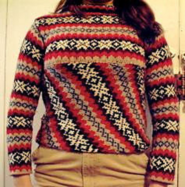 Bias Fair Isle Pullover