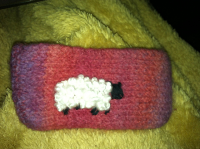 Counting Sheep Felted Coin Purse