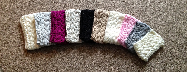 Lacey cabled headband 