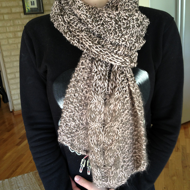Cabled Scarf Version 1 