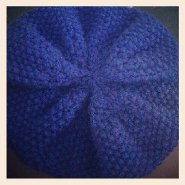 Moss Stitch Beret