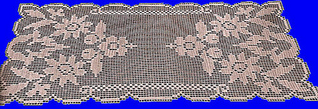 Cervinia Filet Centerpiece - Runner - Doilyc