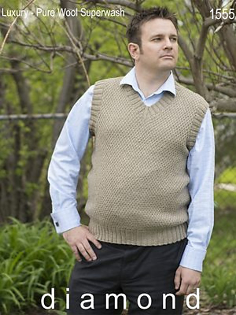 1555 Men's V-neck vest