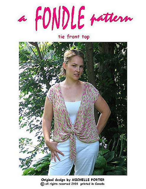 Tie front top 307