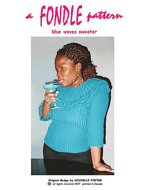 Blue waves sweater 401