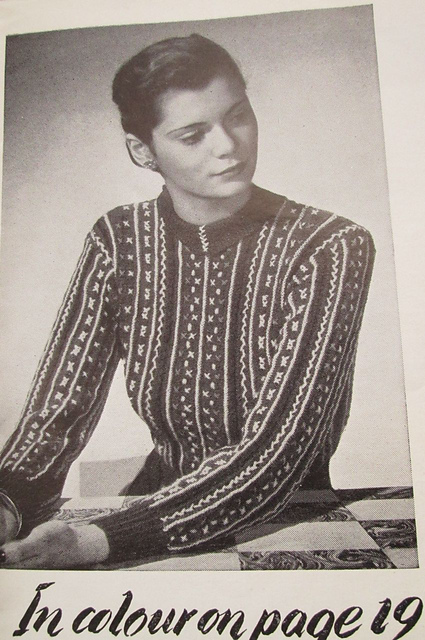 Embroidery makes this Gay Jumper