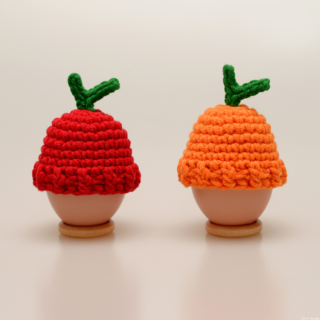 Apple Orange Easter Egg Cozy