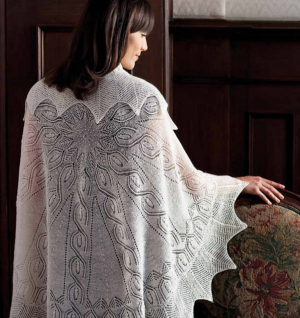 Kowhai and Fern Shawl