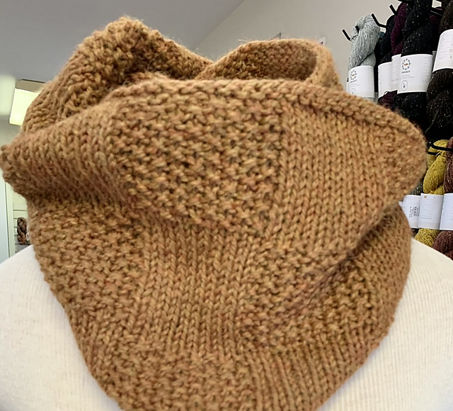 Textured Basketweave Chunky Cowl