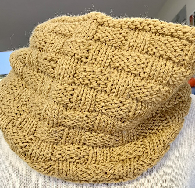 Woven Basketweave Chunky Cowl