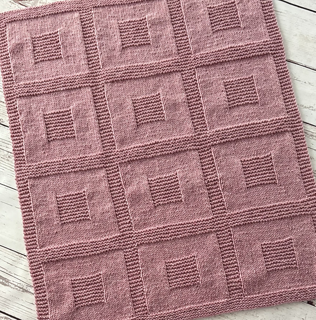 Large Squares Baby Blanket