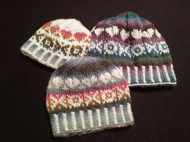 Hugs and Kisses Fair Isle Hat