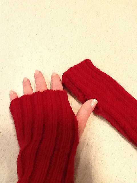 Easiest Fingerless Mitts