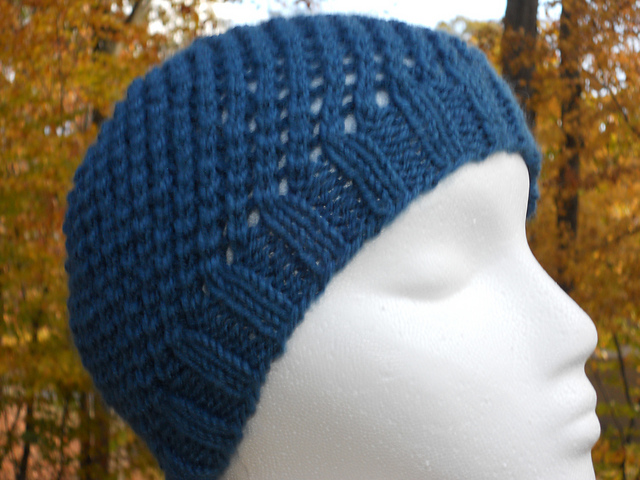 Diagonal Lace Hat