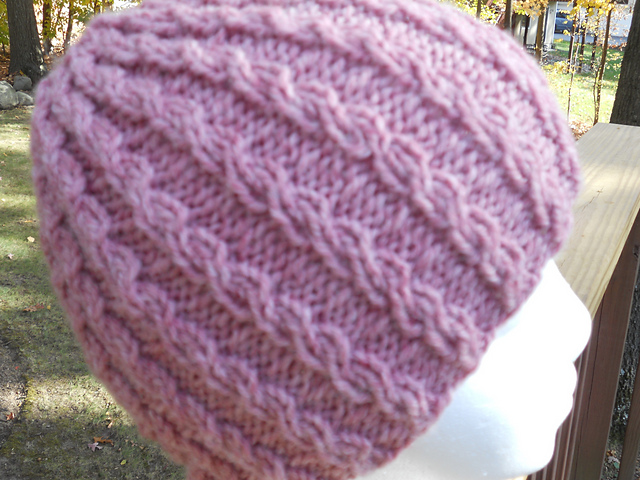 Easy Mini Cable Ribbed Hat