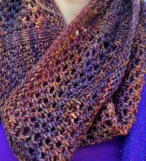 Posh Tosh Mesh and Moss Cowl