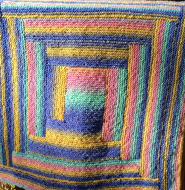 Seasons Log Cabin Baby Blanket