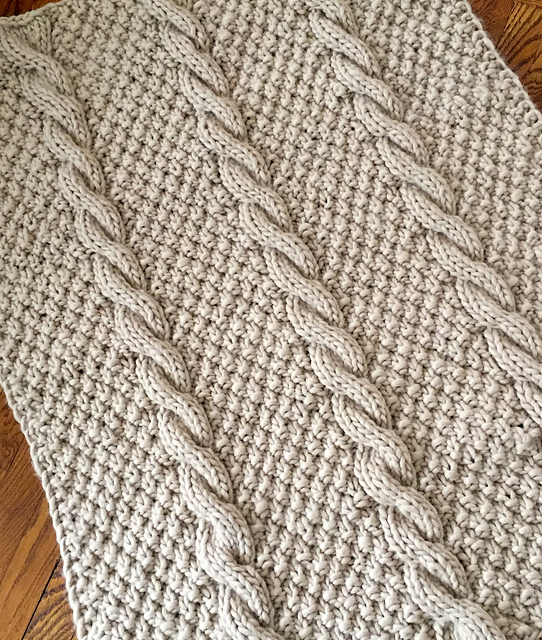 Macro Cabled Blanket