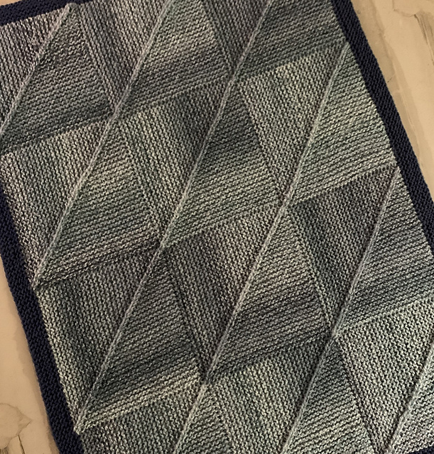 New Mitered Squares Baby Blanket