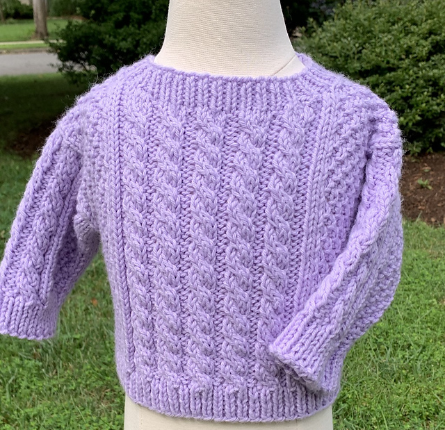 Easy Aran Kids Pullover