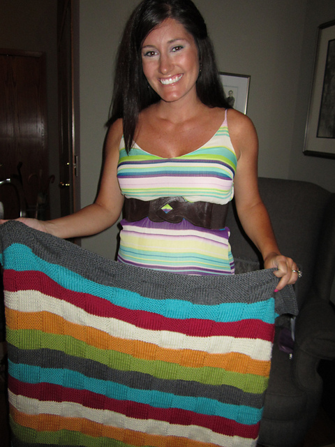 Jessie's Spring Stripes Baby Blanket