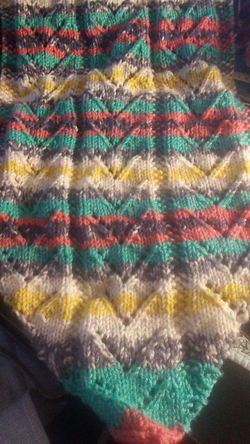 Color Block Peacock Scarf