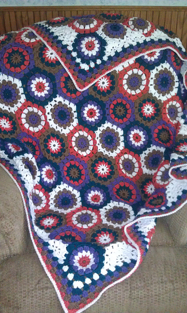 Happy Hexagon Throw