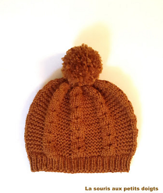 Bonnet torsades et pompon