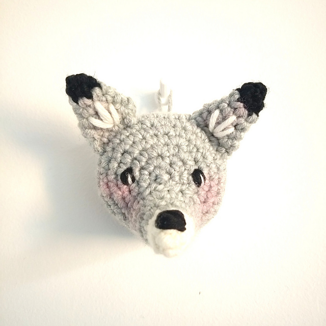 Mini trophée loup