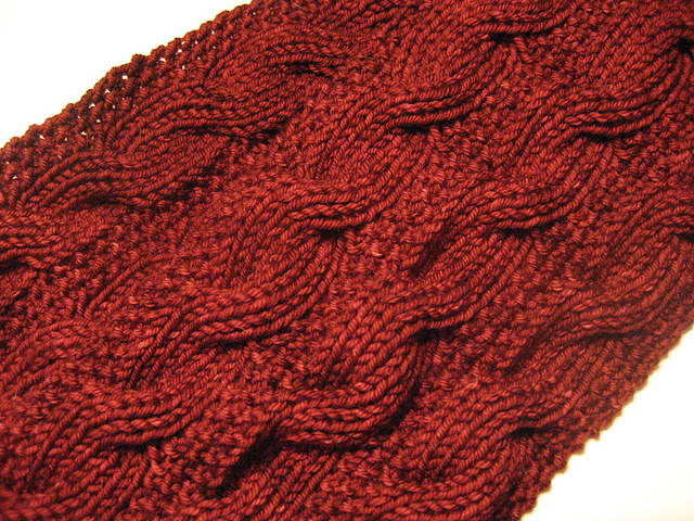 February Cable Scarf