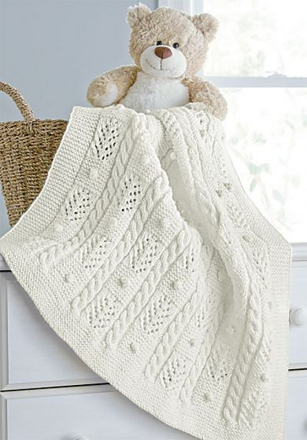 Cables and Bobbles Blanket